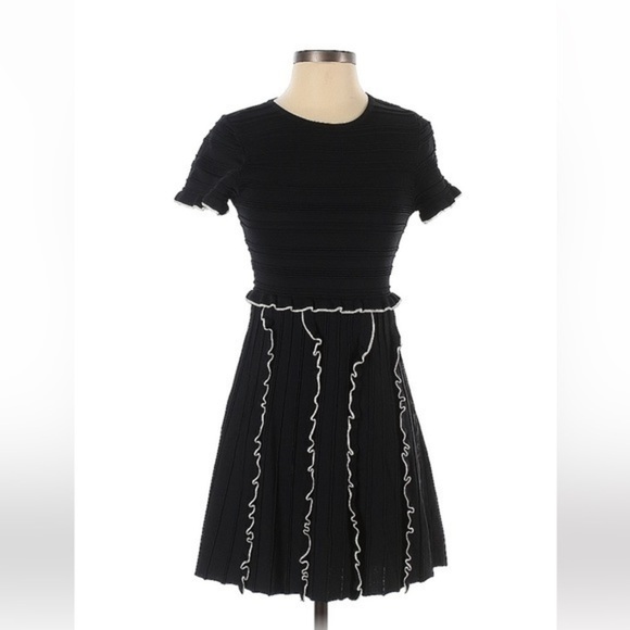 Parker Fit to Flare Knit Dress - Picture 2 of 6